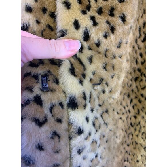 Vintage Worthington Leopard Faux Fur Peacoat, Women’s Size S, Mint Condition Y2K - Picture 10 of 13